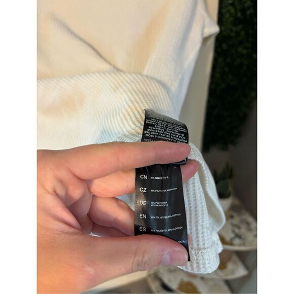 Kuhl White Turtleneck Long Sleeve Shirt Waffle Knit Thermal Solid Size Medium Iv - Picture 3 of 6